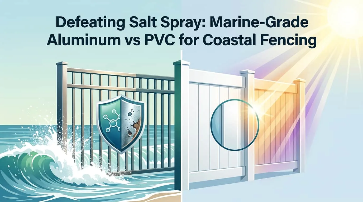 Coastal Fencing in Daytona Beach: Marine Aluminum vs PVC