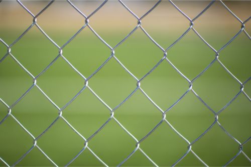 A closer look on chain link fence