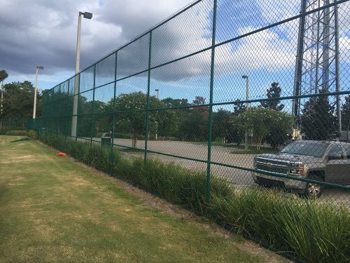 Commercial chain link fence