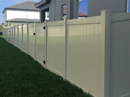 Vinyl fence