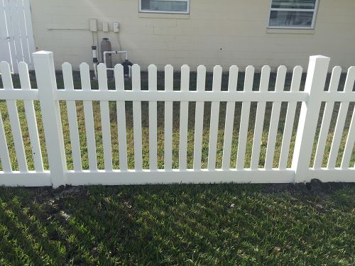 Vinyl fence