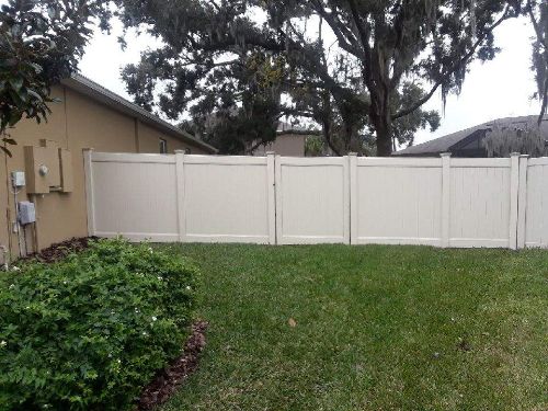 Vinyl fence