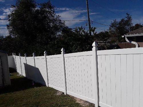 Vinyl fence