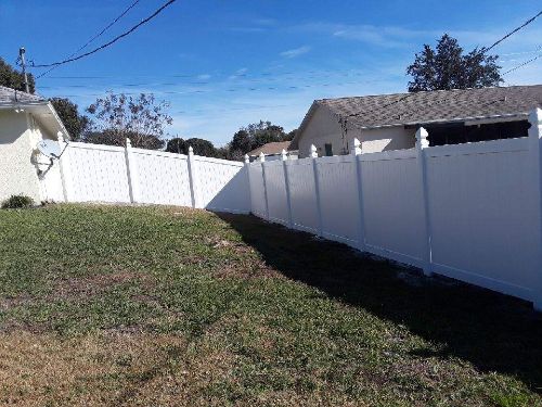 Vinyl fence