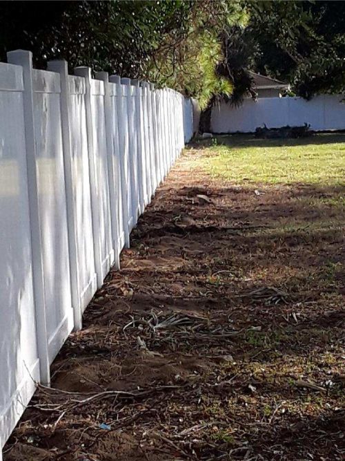 Vinyl fence