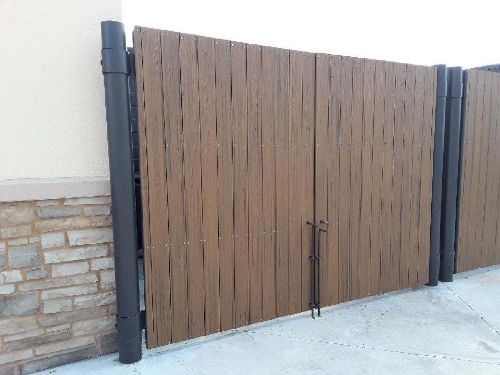 Wood fence gate