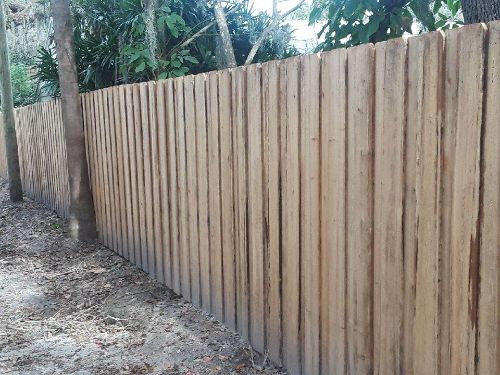 Wood fence