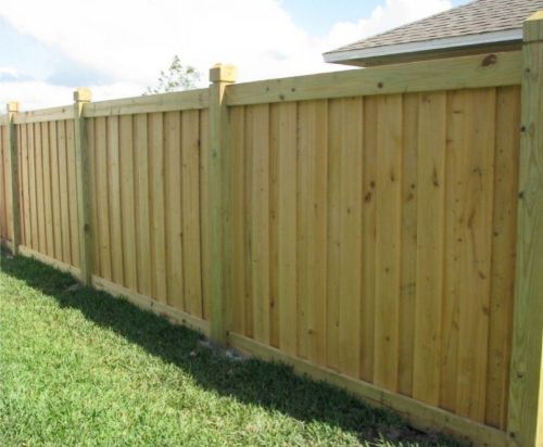 Wood fence