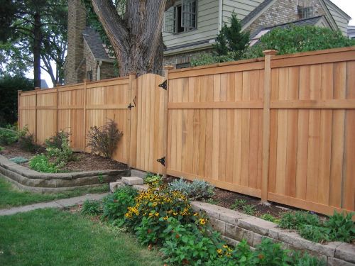 Wood fence and gate