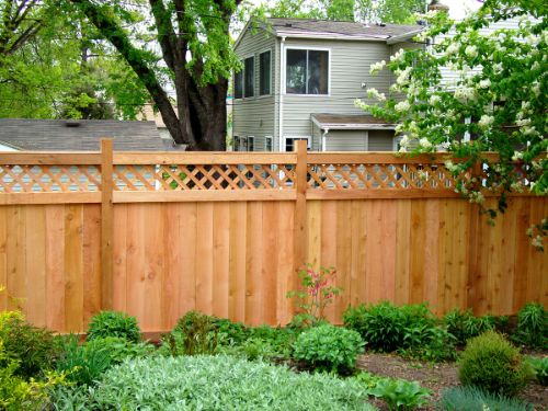 Wood fence